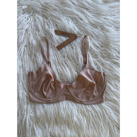 Skims Fits Everybody Unlined Demi Bra Mica Size 32DD - Picture 2 of 7